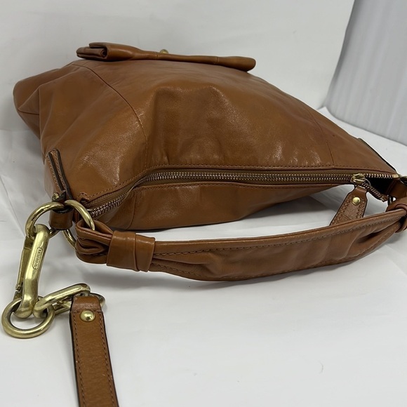 Coach Kristin 14783 Brown Leather Shoulder Crossbody Bag - Picture 11 of 14